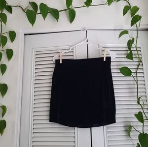 Forever21 - Black Velvet Mini Skirt